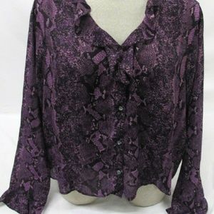 COPY - NWOT Beautiful Plus Size Purple and Black …